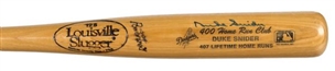 Duke Snider Signed "400 Club" Louisville Slugger Bat